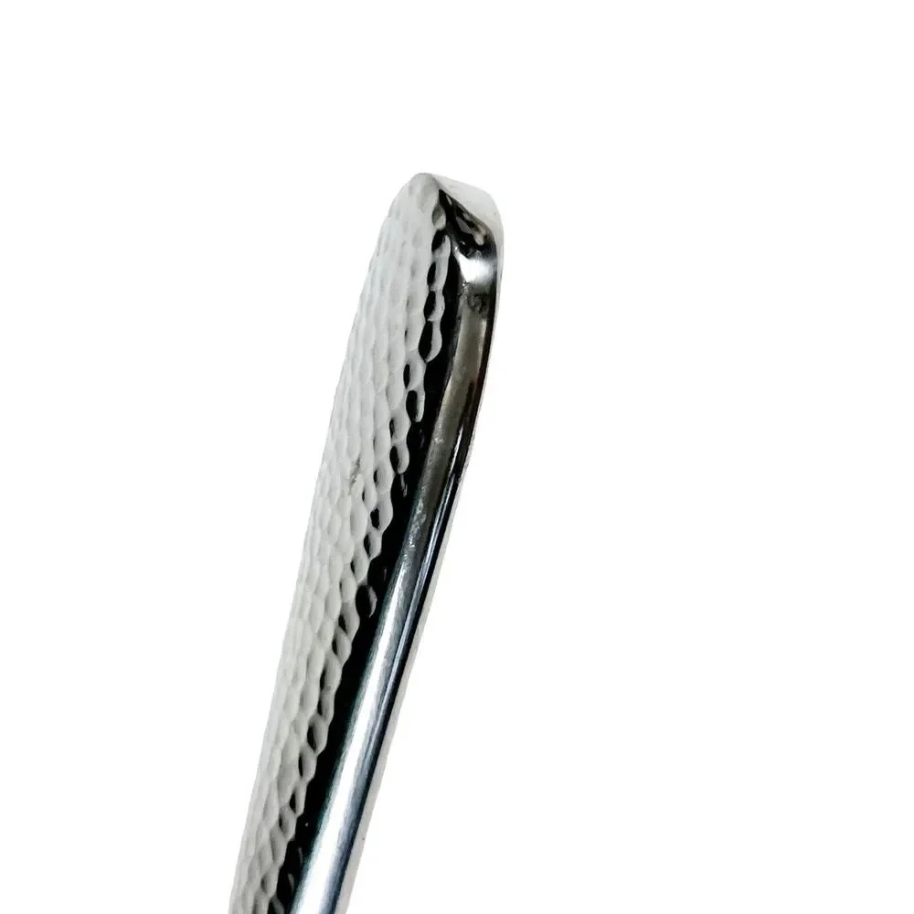 7 Oneida REYNA Stainless Glossy Hammered Dinner Knives Flatware